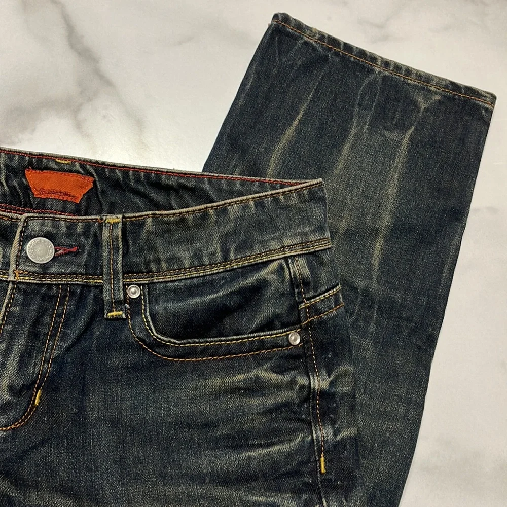 Georgia Love Whiskered Denim Capris Cropped Ankle Jeans 30 - 4 - Picture 4 of 6